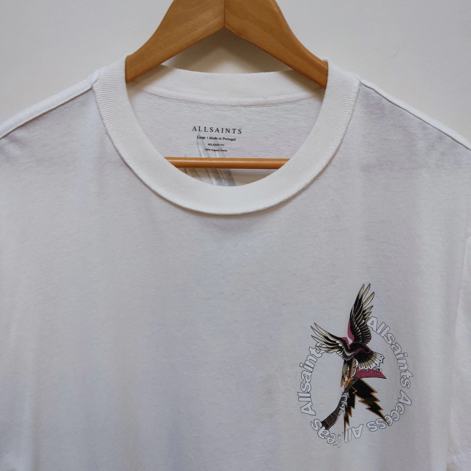 AllSaints Taille L T-Shirt Aigle Surdimensionné – photo 17
